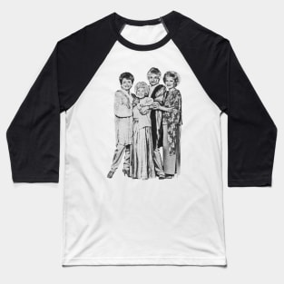 The Golden Girls - Simple Engraved Baseball T-Shirt